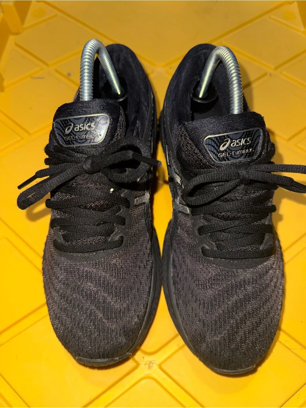 Asics Black Women's Running Sneakers with Silver Accents - Picture 5 of 7